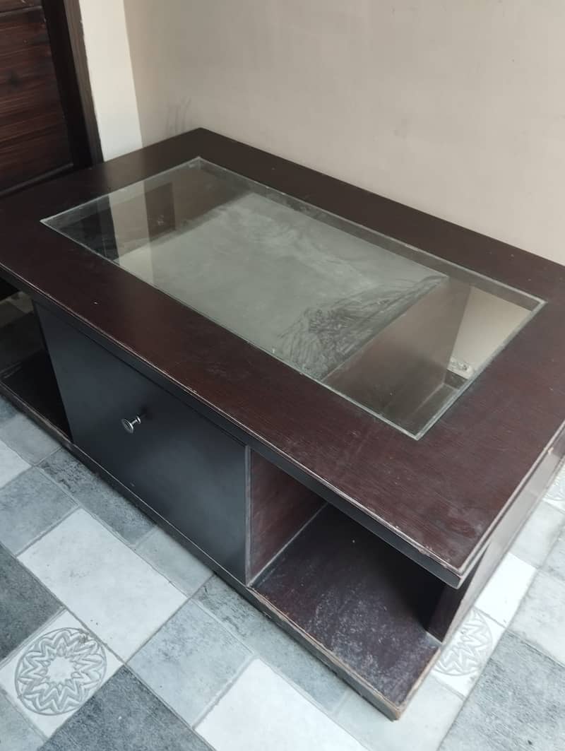 Centre table with two big drawers 0