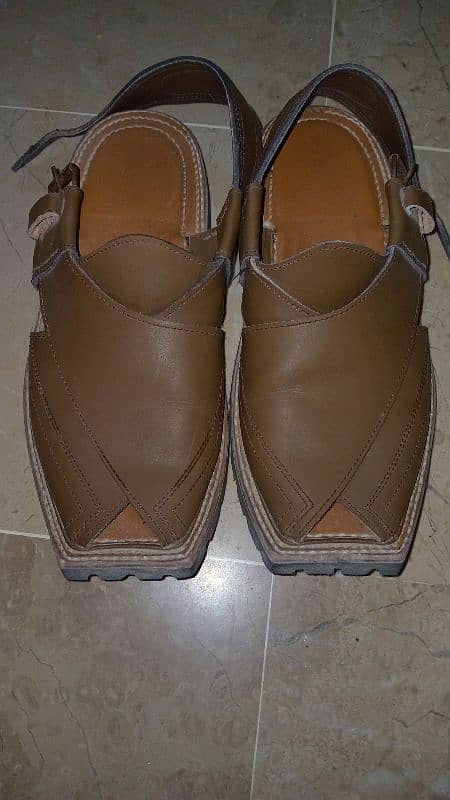 BROWN PESHAWARI SANDAL 10 NUMBER 1