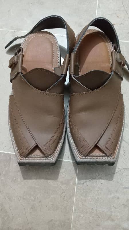 BROWN PESHAWARI SANDAL 10 NUMBER 2