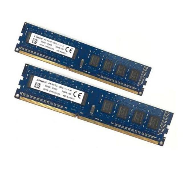 Ram 4gb 1600mhz (4 sticks) Total 16gb 0