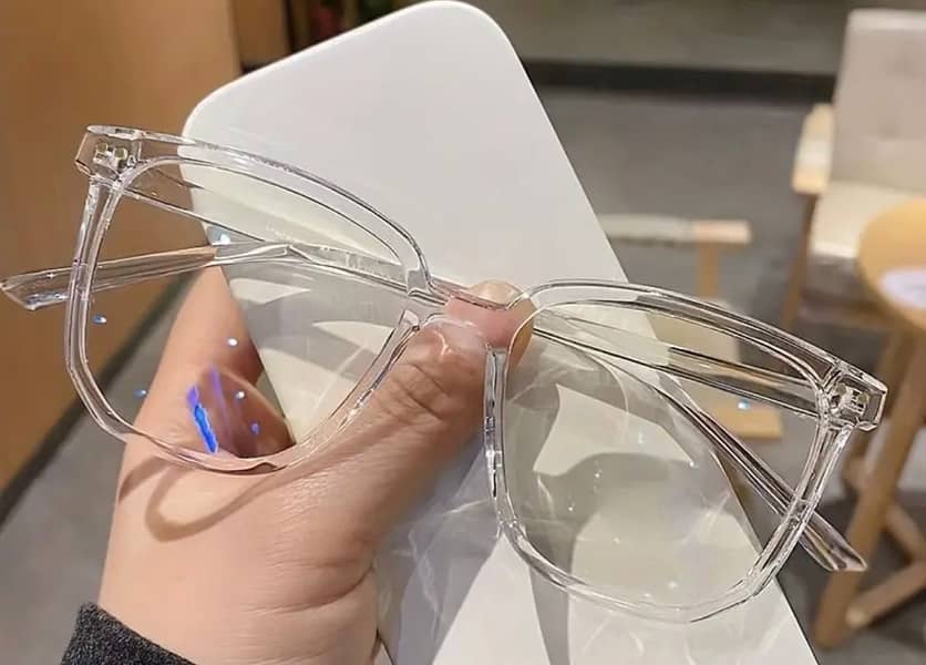 1 pc Men's Transparent Glasses 0