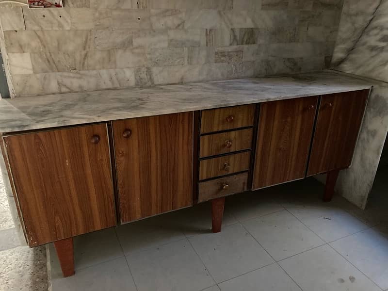 kitchen Cabinet with marble & Center table 0