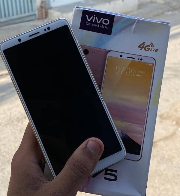 vivo y75 with box pta approved 6/128 0