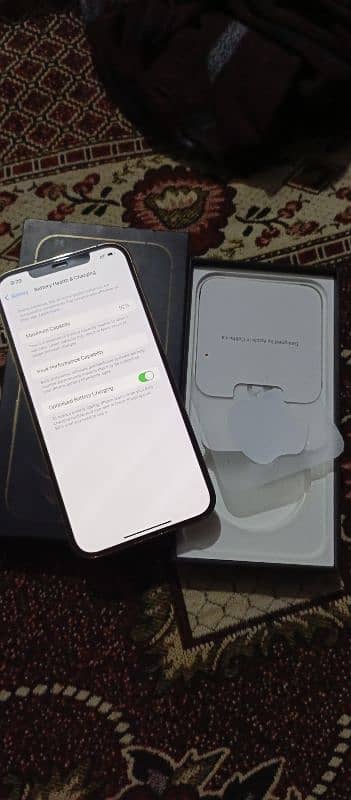 iPhone 12 Pro Max 256gb gold colour PTA official physical double 1