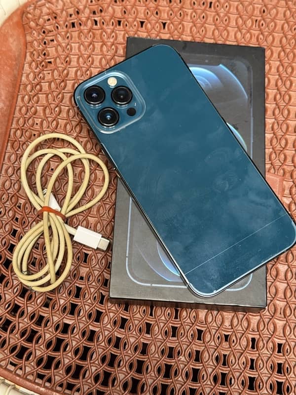 iphone 12pro max 256 gb blue PTA approved 10/10 4