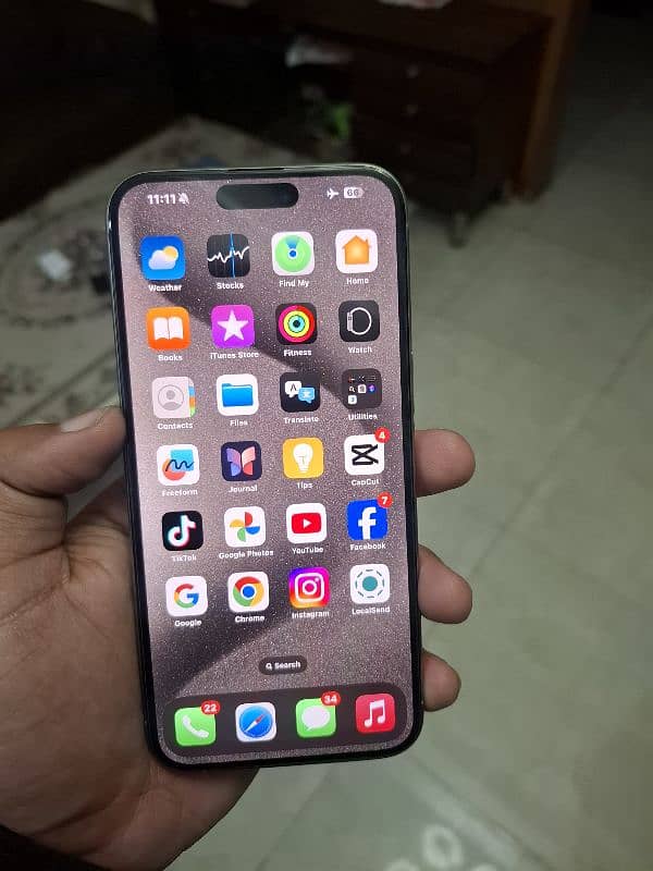 IPHONE 15 PRO MAX PTA APPROVED  HK MODEL 256GB 7