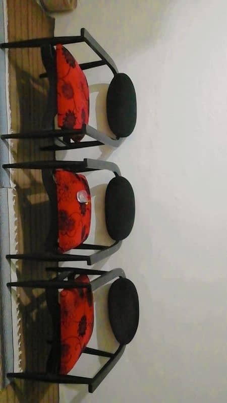 3 sofa chairs pure wooden 1