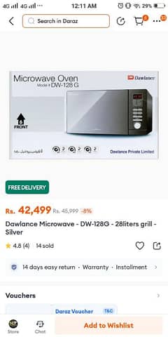 Dawlance oven Model DW-128 G New Daba Pack urgent sale