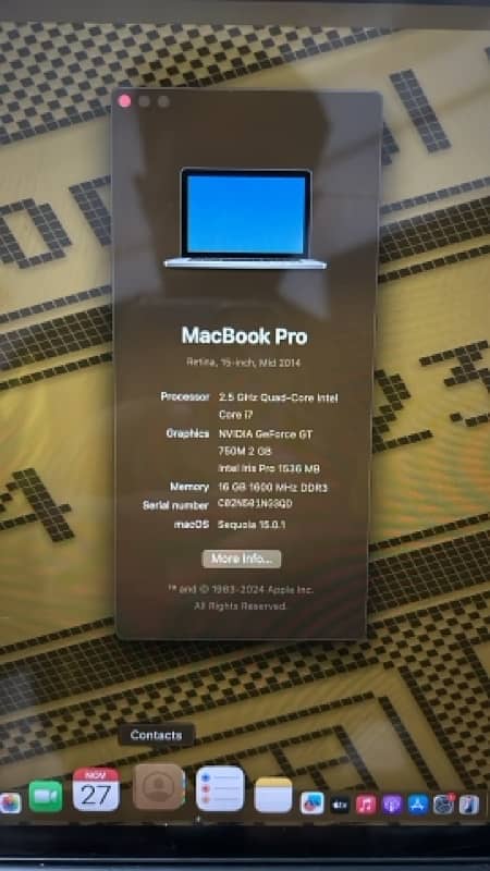 Macbook Pro 2014 I7 Urgent sale 3