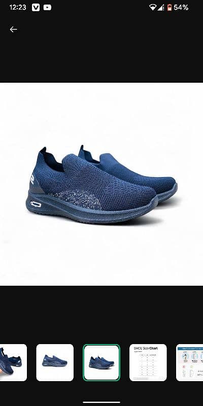 men running sneakers in blue synthetic leather stylish & comfortable 2