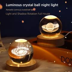 LED night light Crystal ball table lamp