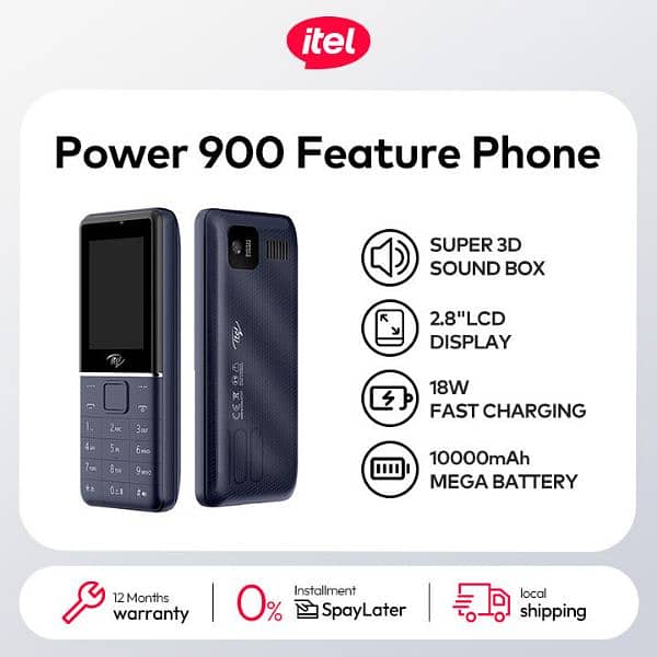 itel Mobile brand new  Model power 900  03457722216 5