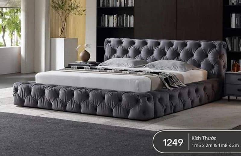 luxury bed modern design best furniture Lahore 2