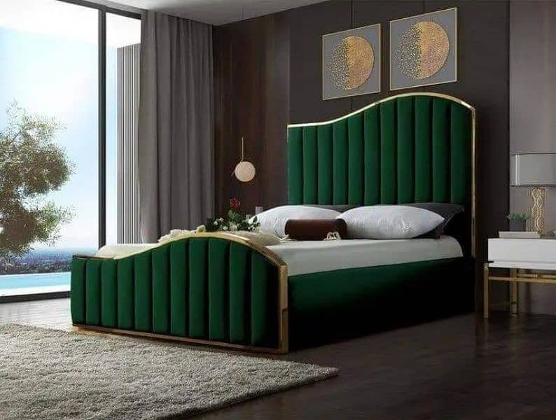 luxury bed modern design best furniture Lahore 13