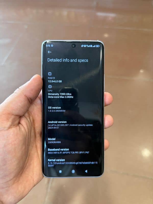 mi note13 pro plus 12gb ram 512gb rom 5