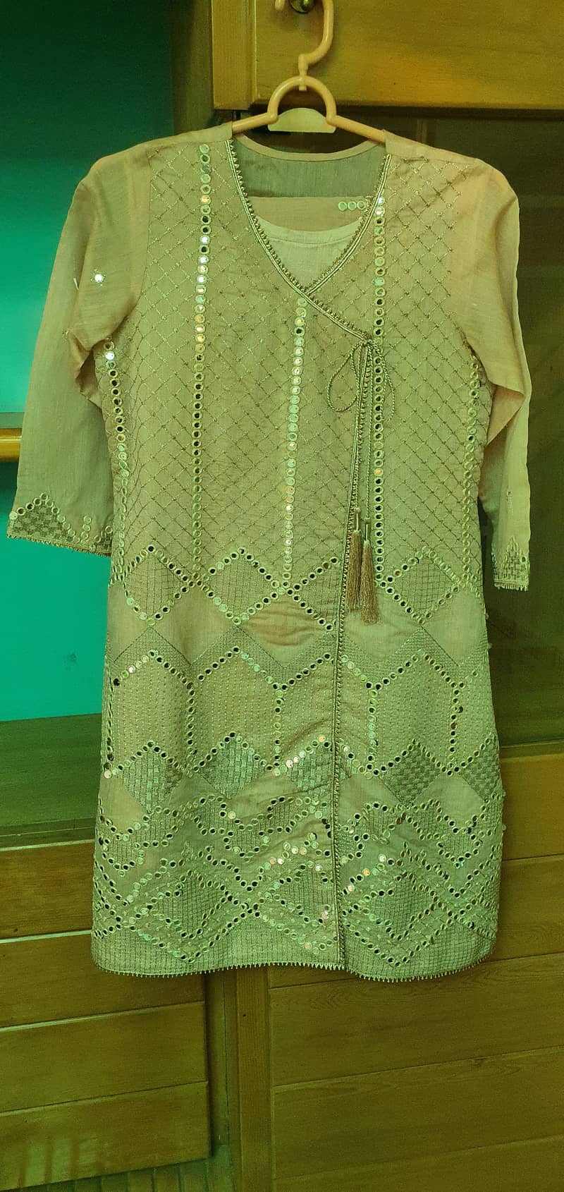 3 piece khadi net suit 1