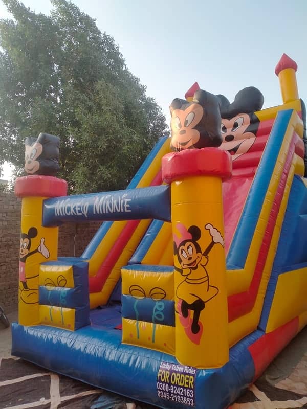 jumping castle / slides / rides / kids / kiddi ride / 3