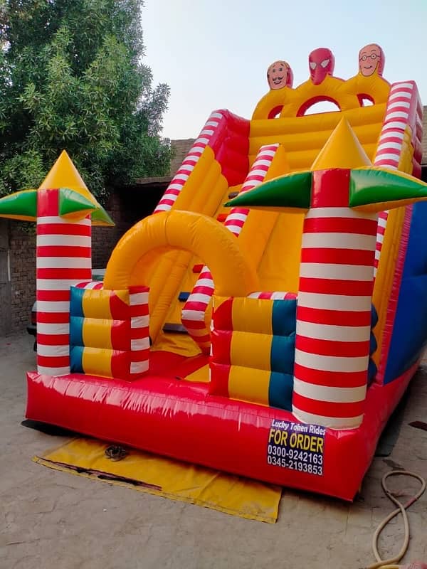 jumping castle / slides / rides / kids / kiddi ride / 4