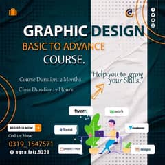 Graphic designing and basic computer course