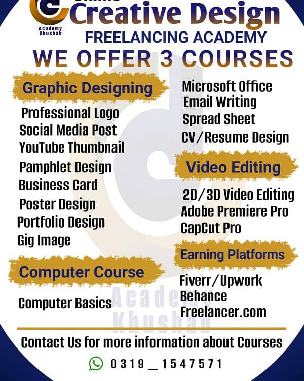 Graphic designing and basic computer course 1