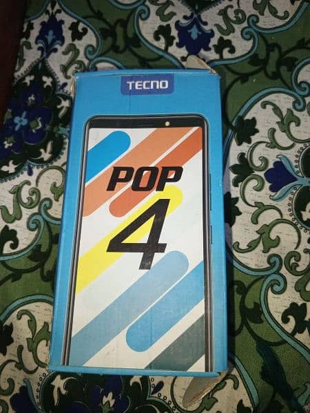 Tecno pop 4 with box 6