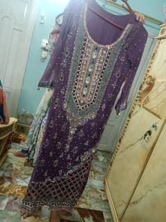 3 piece full emroidry hand work suit zada use nh hoa wa