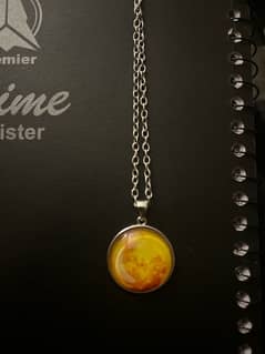 unisex moon glowing locket