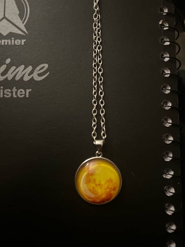 unisex moon glowing locket 0