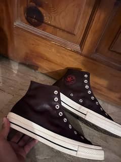 (Leather) Converse all star chuck taylor (extreme rare find)