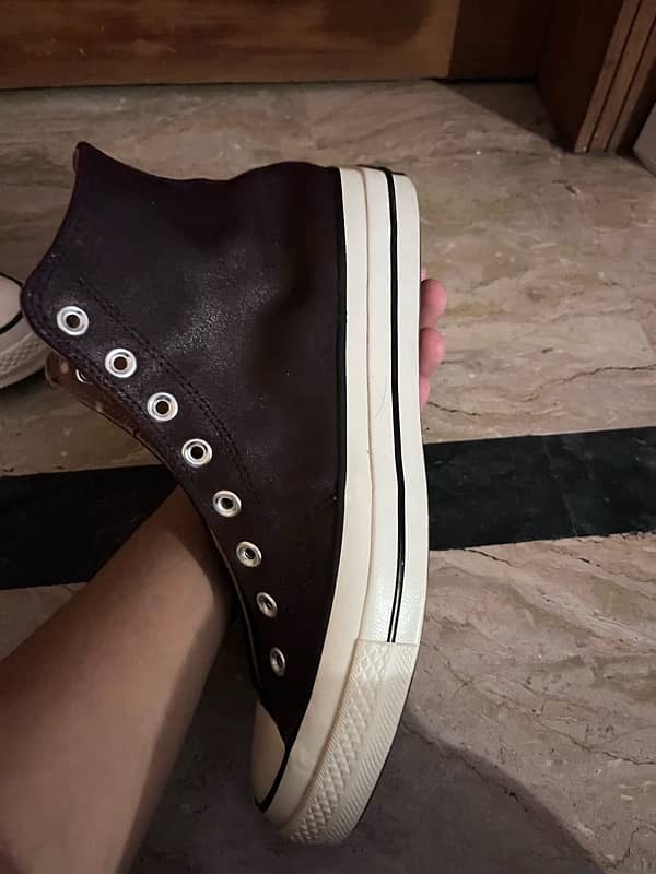 (Leather) Converse all star chuck taylor (extreme rare find) 6