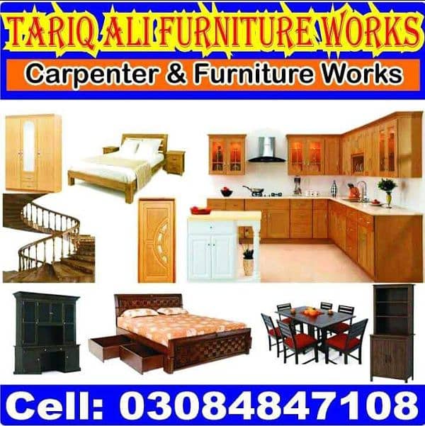 Carpenter wood work Services/Almari Cabinet wood Door Services 0