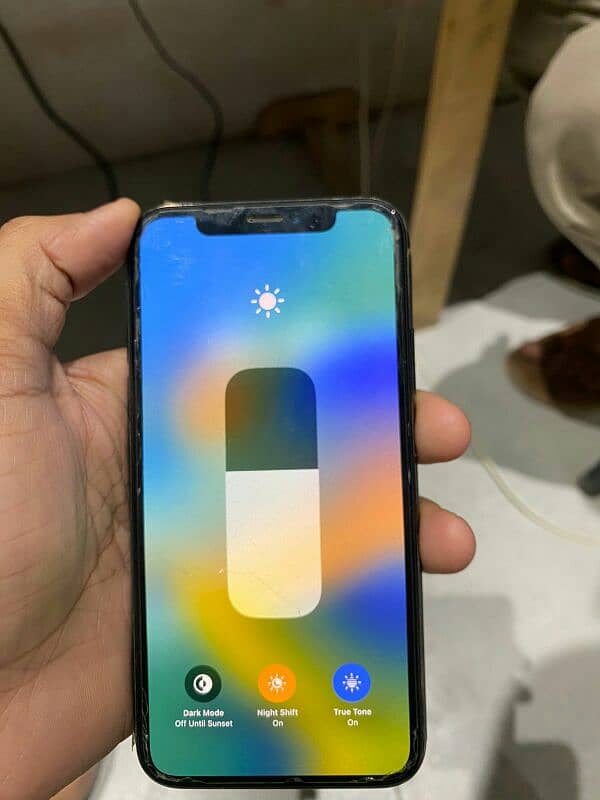 Iphone X non PTA 64GB back glass break 1