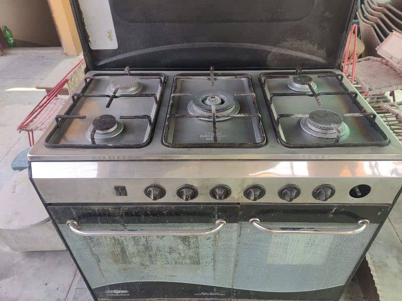 5 Burner + Oven + Electric Grill complete stove 7