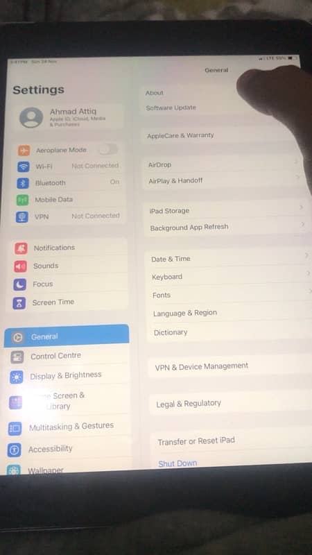 iPad 6 generation 4G sim working 1