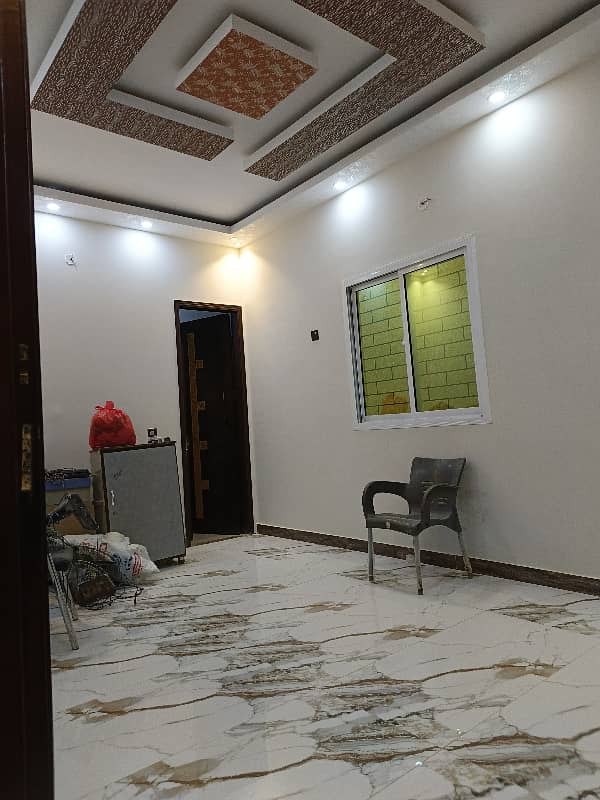 North nazimabad block j 3 bed DD separate Entrance Brand new Portion 16