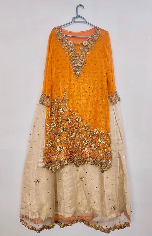 bridal mehndi gharara suit 1