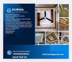 Fall ceiling DAMPA Aluminium