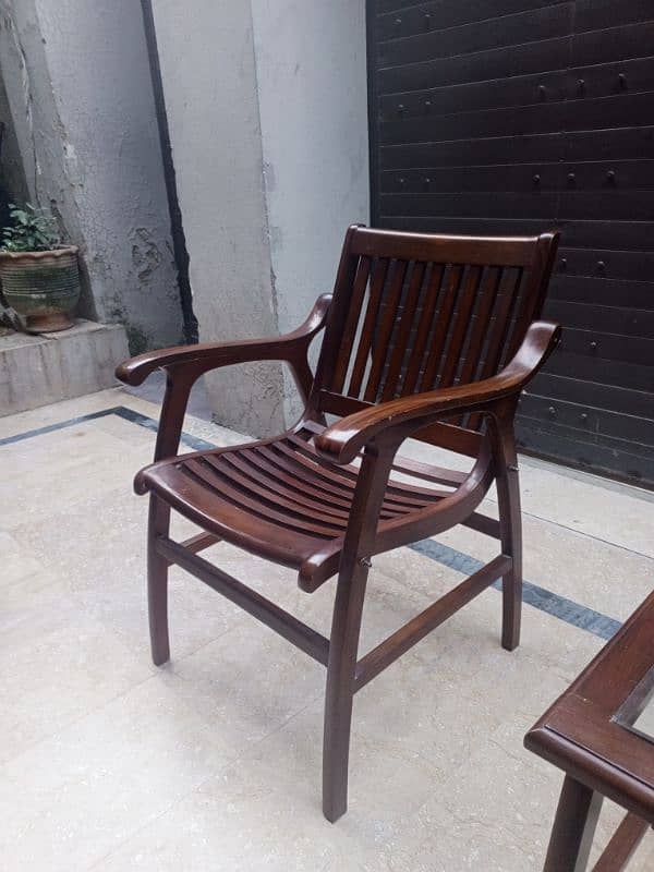 Good Quality Wooden Chairs and Table set mazboot lakar hai 6