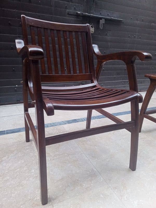 Good Quality Wooden Chairs and Table set mazboot lakar hai 7