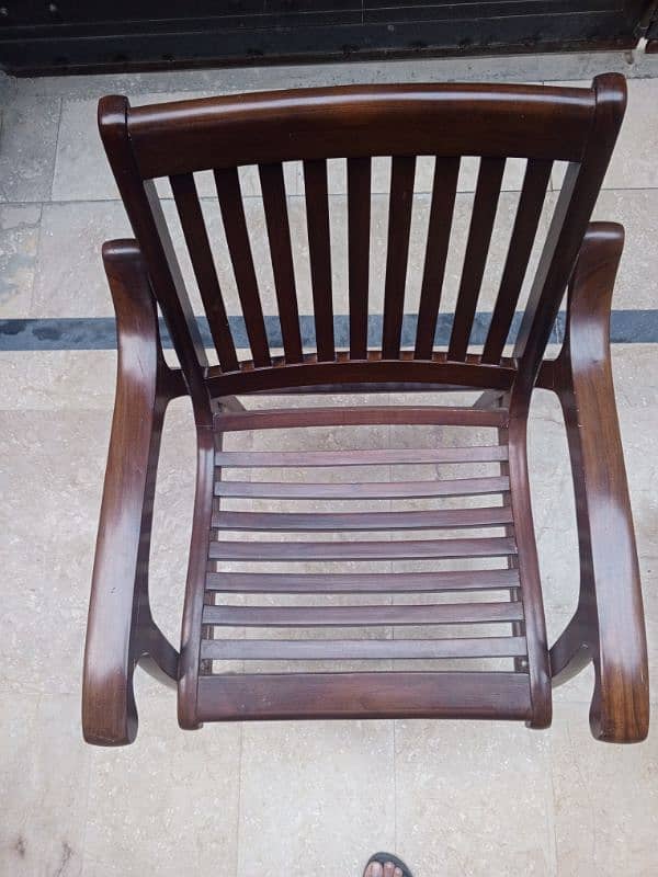 Good Quality Wooden Chairs and Table set mazboot lakar hai 8