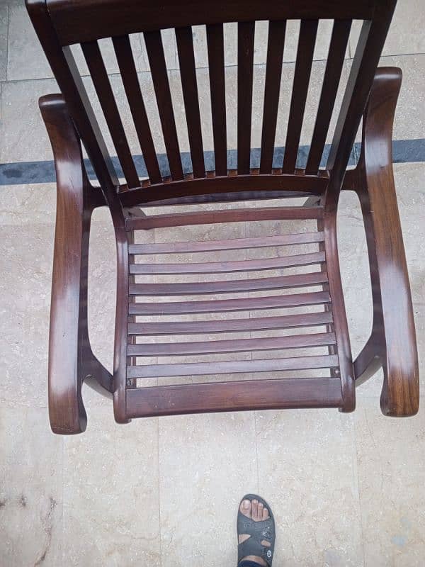 Good Quality Wooden Chairs and Table set mazboot lakar hai 9