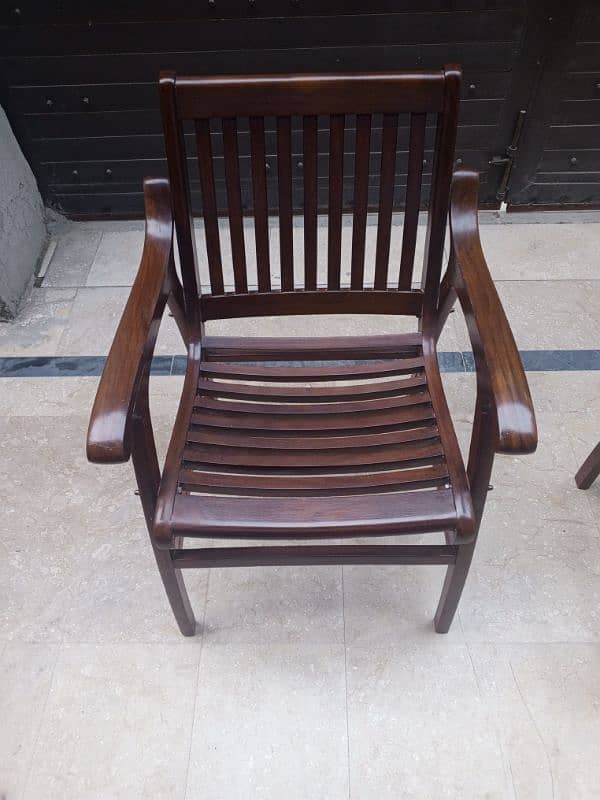 Good Quality Wooden Chairs and Table set mazboot lakar hai 10