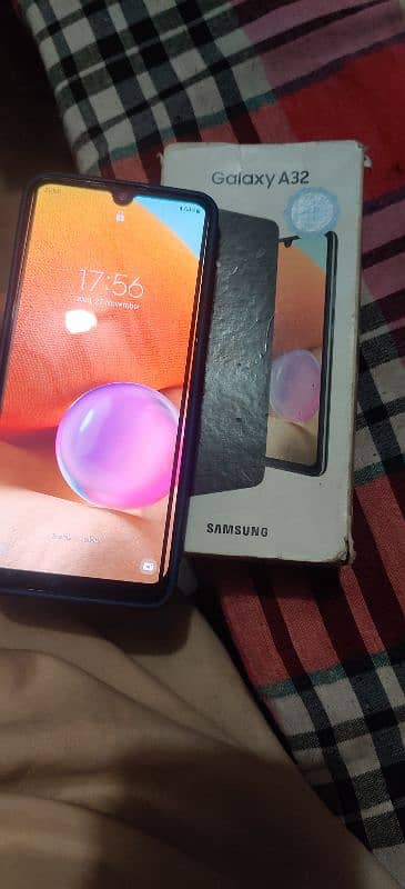 Samsung A32 6 gb ram 128gb 10/9 with box exchange possible good phone 0