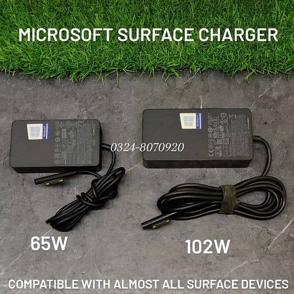 Microsoft Surface Pro Laptop Go Book Charger X 9 8 7 6 5 3 2 65W 102W 1