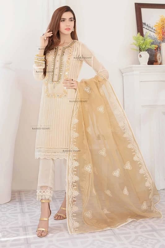 Embroidered Fancy Khuda Baksh Dress 3