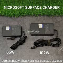 Microsoft Surface Pro Laptop Go Book Charger X 9 8 7 6 3 2 1 65W 102W