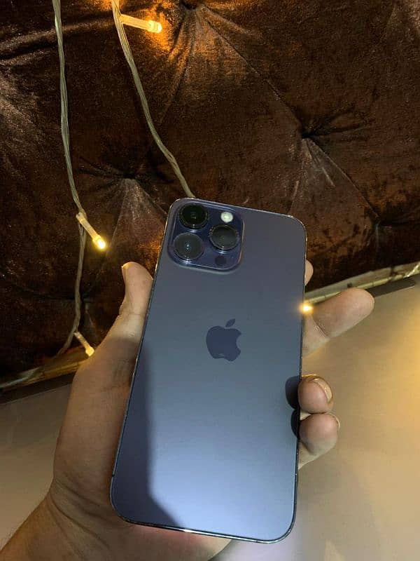 iphone 14 pro max factory unlock LLA 256 gb deep purple 4