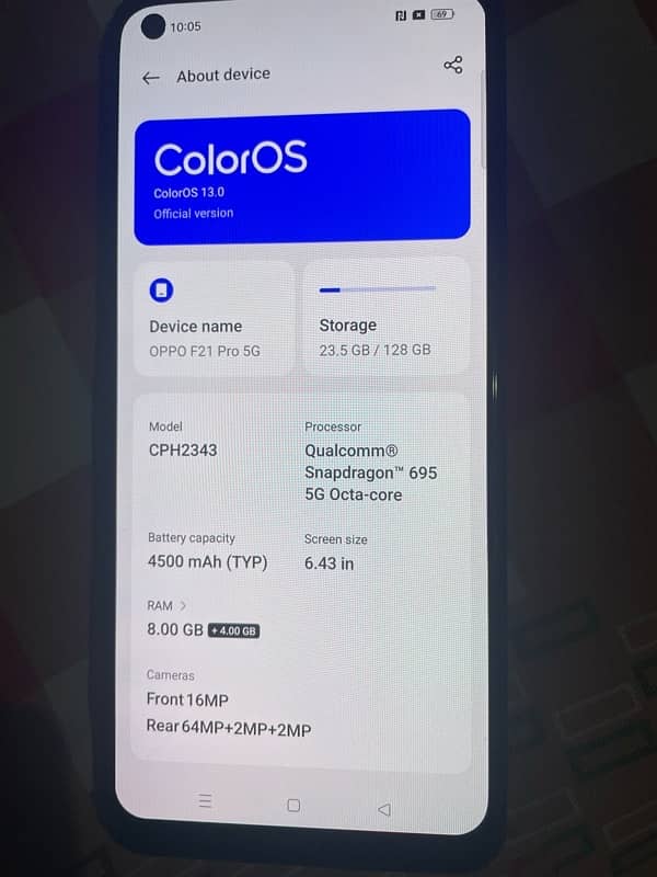 oppo f21 pro 5g 128/8 03110011101 1