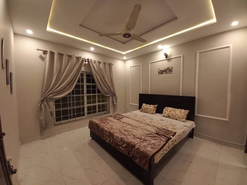 7 Marla Brand New Luxury Furnished Upper Portion Available For rent In Bahria town phase 8 Rawalpindi 0