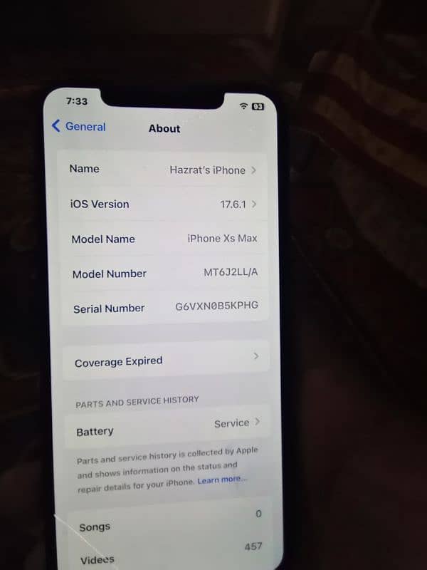 IPHONE X MAX 256GB 6